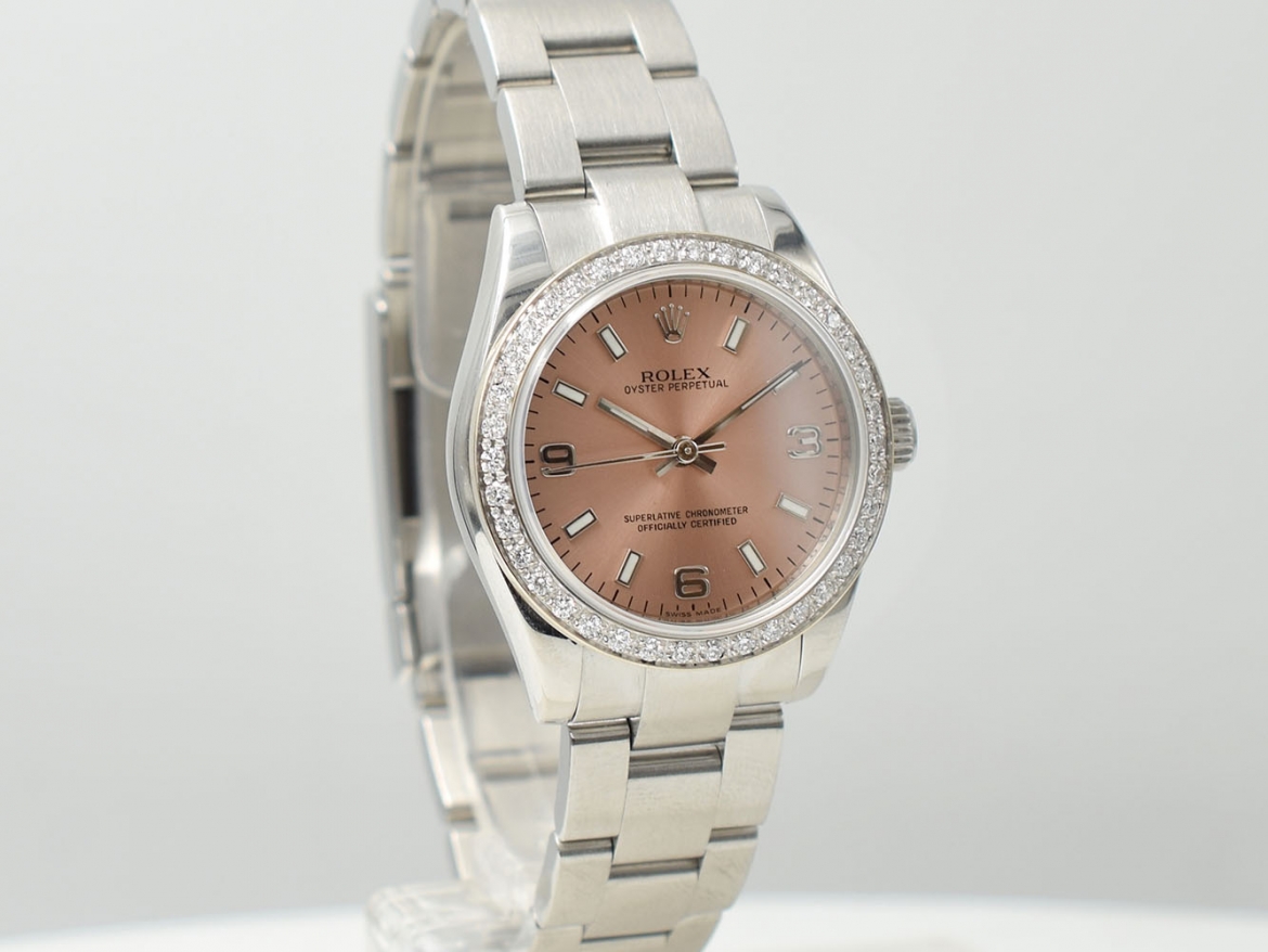 Rolex pink face cheap