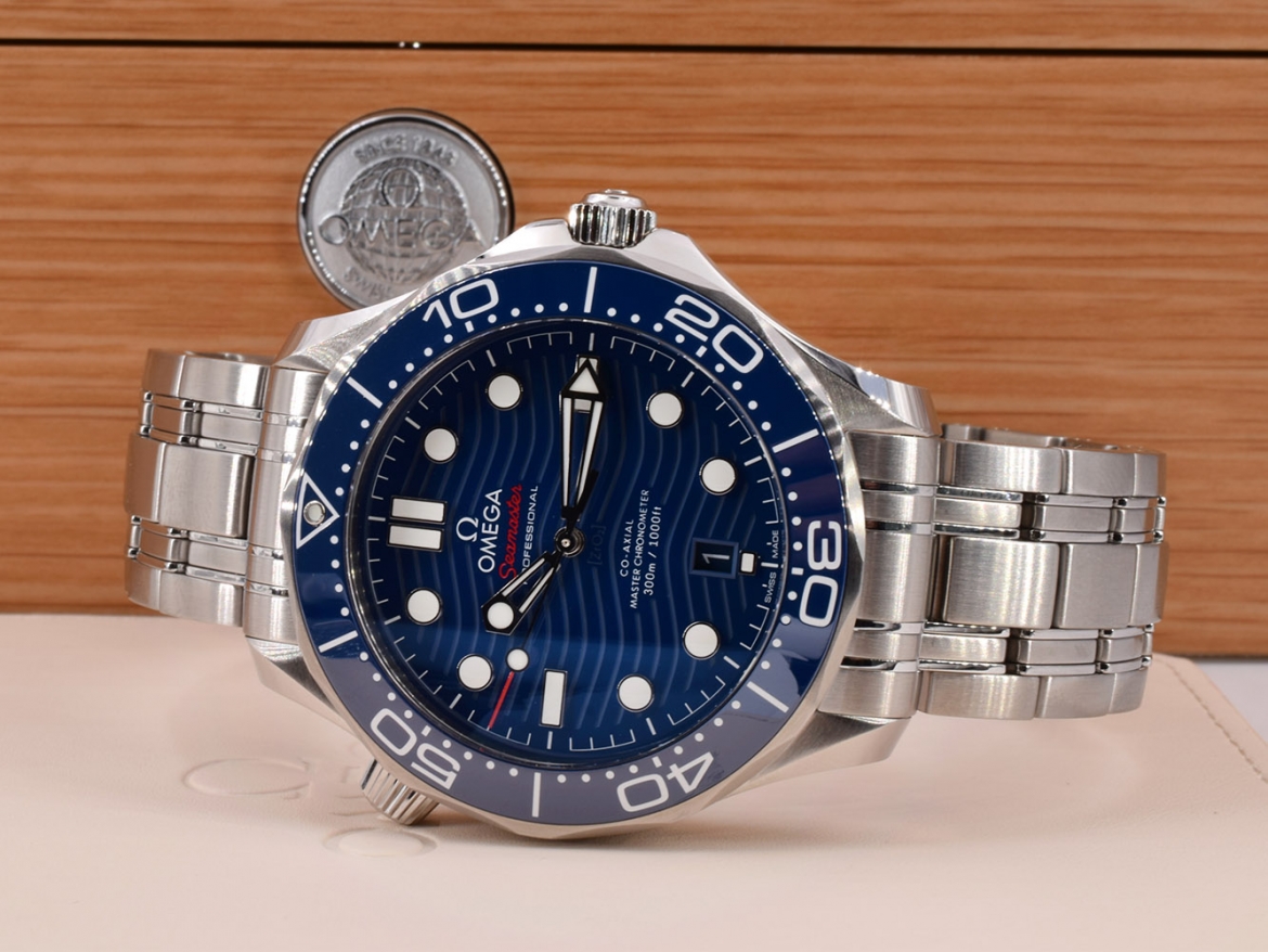 Omega Seamaster Diver 300M Co‑Axial Master Chronometer 42 blå