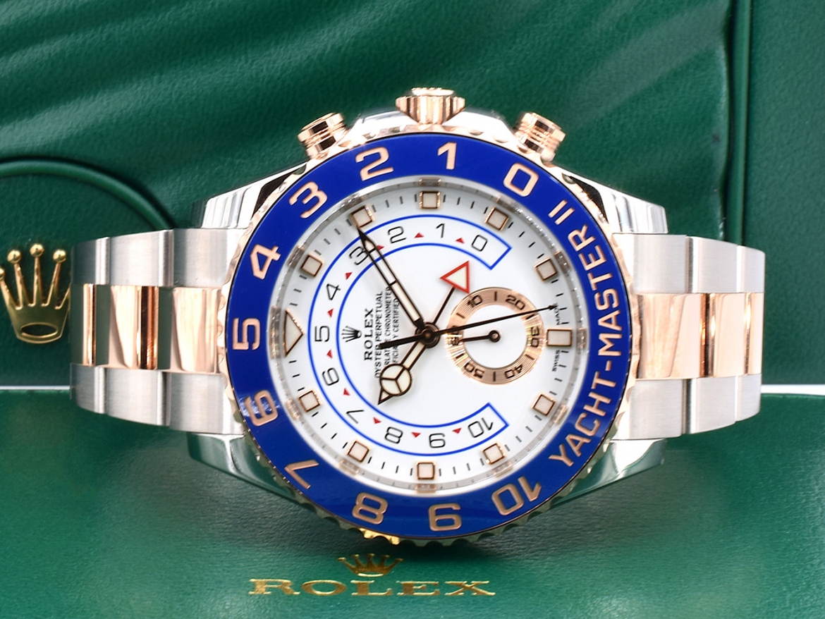 Rolex Yacht Master II NEW Rose Gold Stainless Steel