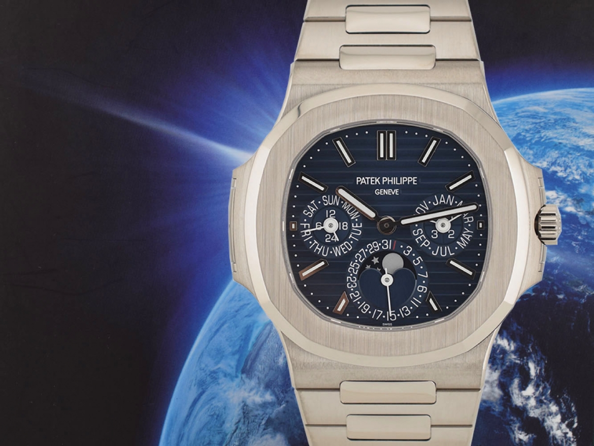 Patek Philippe Nautilus 5740 1G 001 Perpetual Calendar 18K White Gold New 2018
